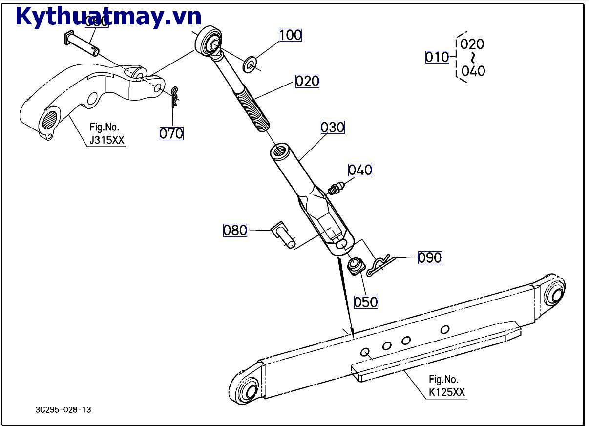 Thanh nâng bên trái ( cũ) 50001 đến 89999